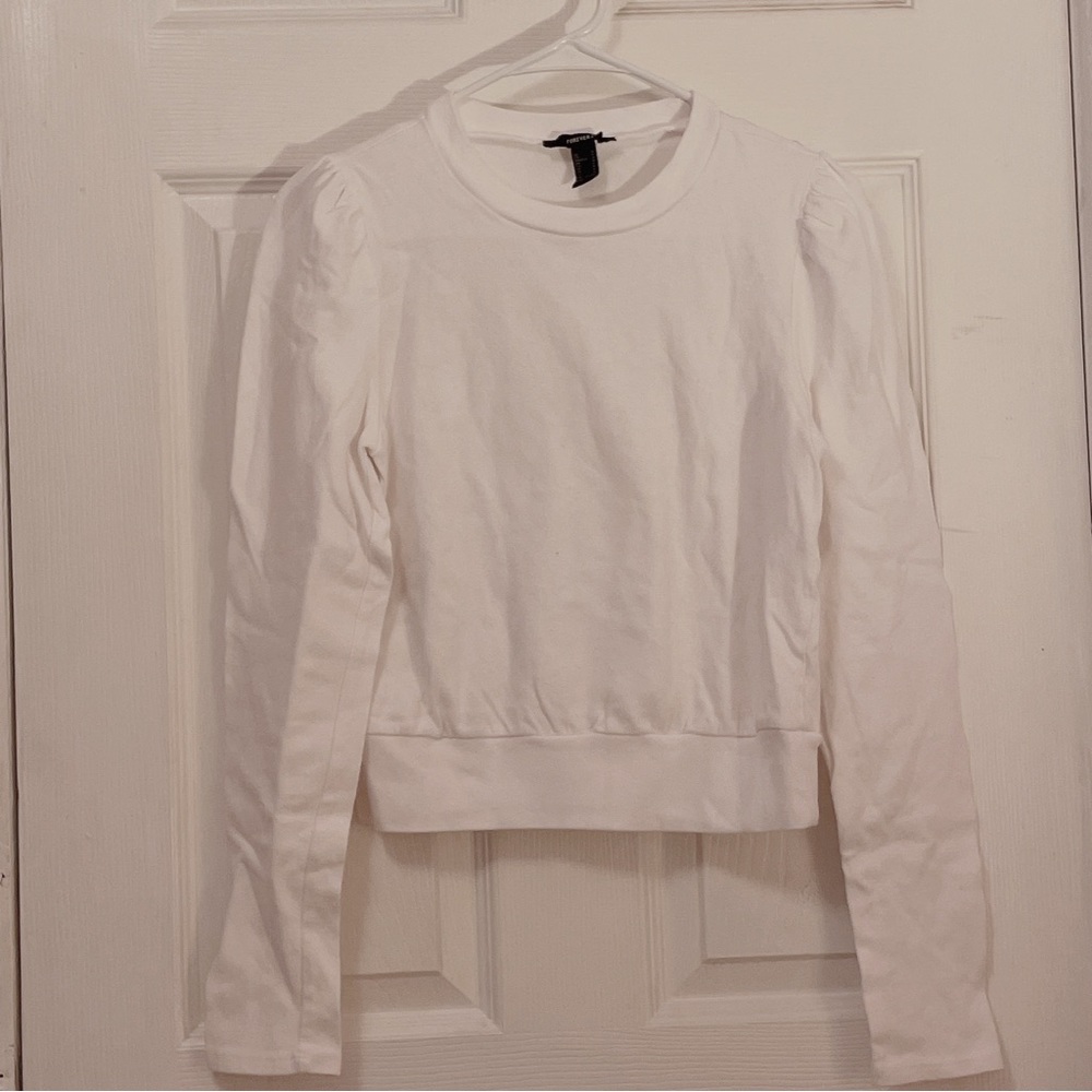 forever 21 white pullover